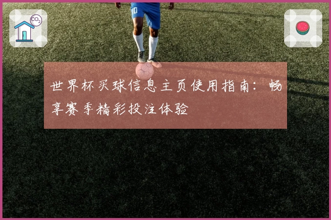 世界杯买球信息主页使用指南：畅享赛季精彩投注体验