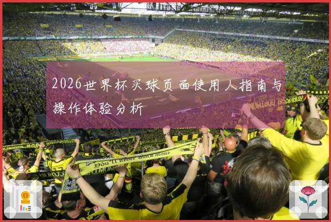 2026世界杯买球页面使用人指南与操作体验分析