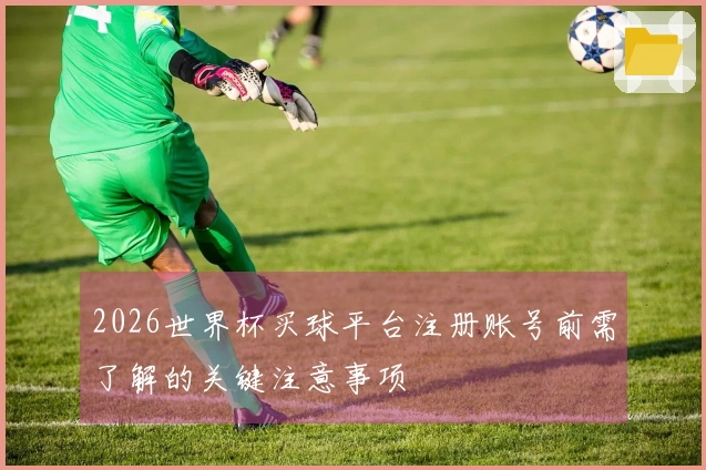 2026世界杯买球平台注册账号前需了解的关键注意事项